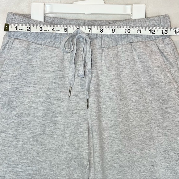 Vocal Heather Grey Joggers Sweatpants Pearl Ankle Cozy Dressy Stretchy Small - Picture 11 of 15